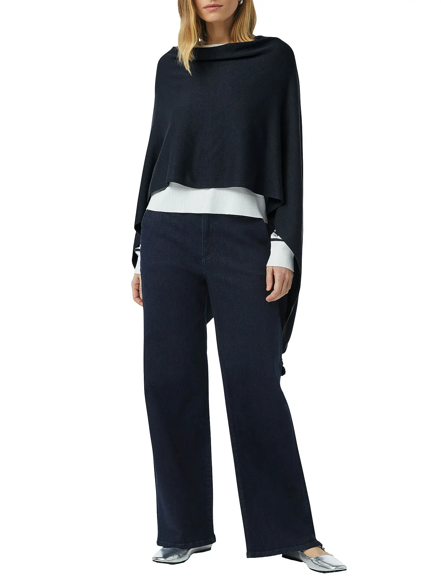 COMMA | Cape - Poncho | dunkelblau